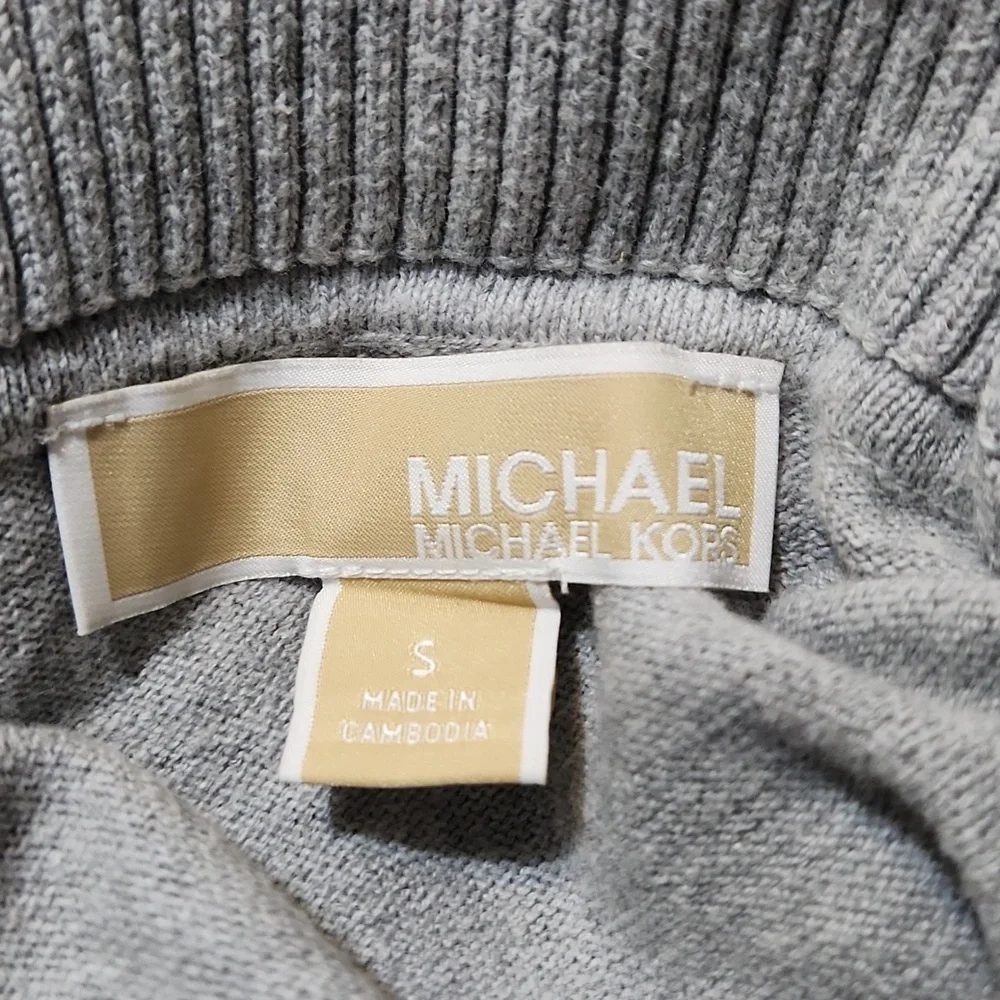 Michael Kors Light Gray Cowlneck Sweater